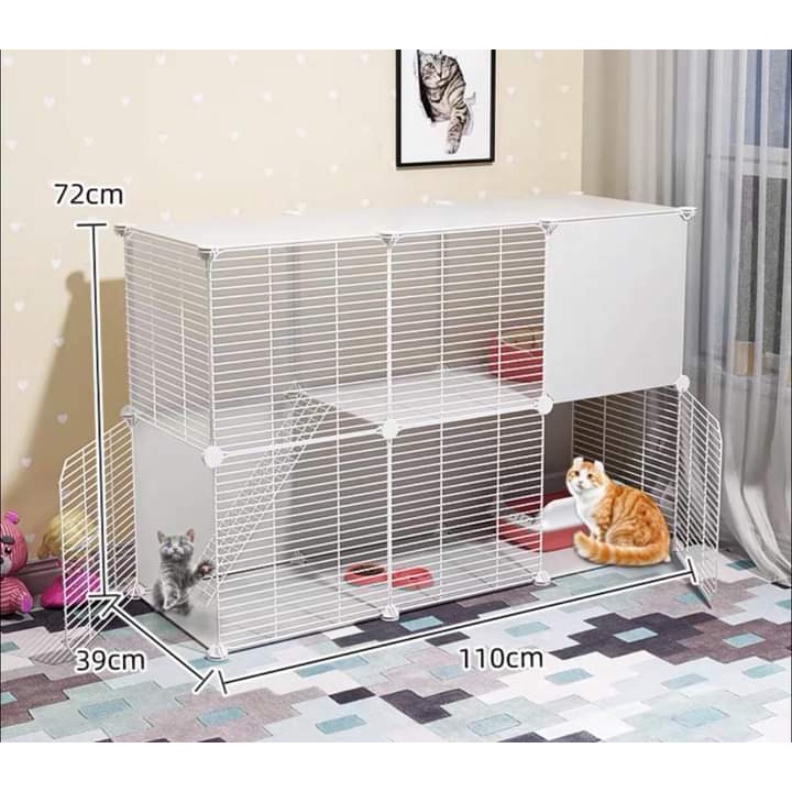 (RẺ NHẤT,SỈ SLL) TẶNG KÈM CHỐT ,Tấm lưới ghép chuồng quây cho thú cưng chó mèo (BÁN LẺ theo tấm)