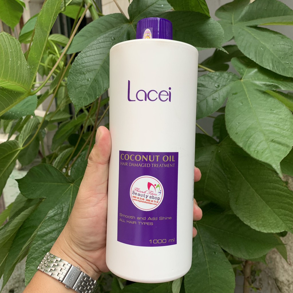 🇻🇳Lacei-VIETNAM🇻🇳Hấp dầu dừa Lacei Pure Coconut Oil Hair Damaged Treatment 1000ml