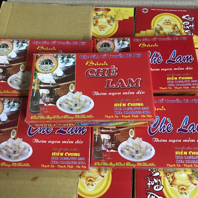 Bánh chè lam hộp bé