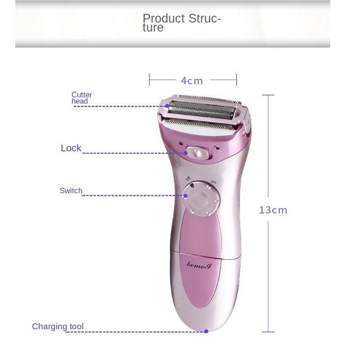 Máy cạo lông toàn thân Kemei Km-200A