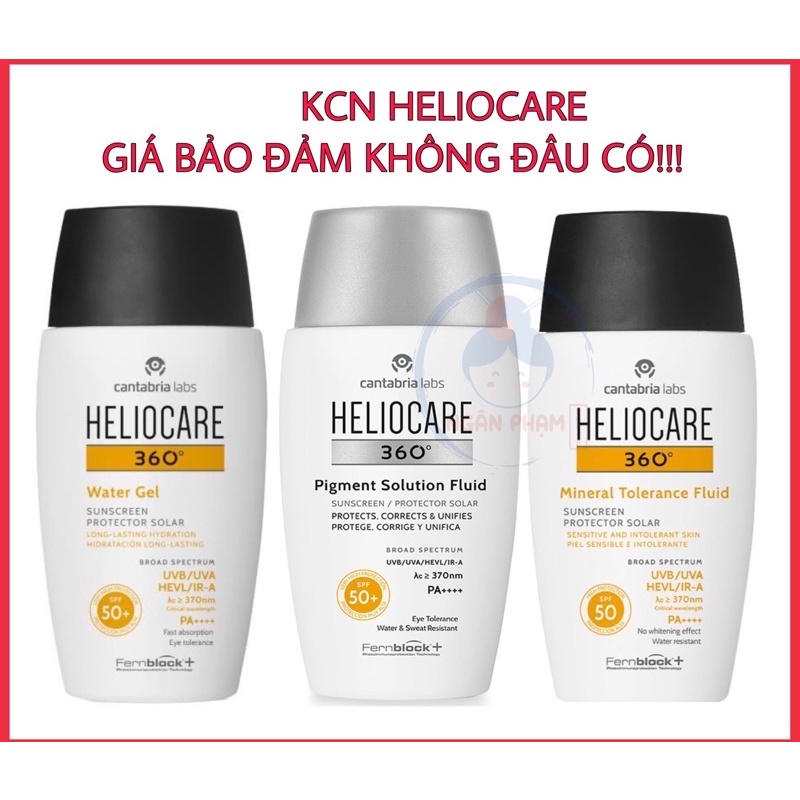 [Có Bill] Kem Chống Nắng Heliocare SPF50+