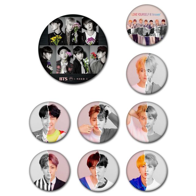 (Có sẵn) Huy hiệu BTS mini