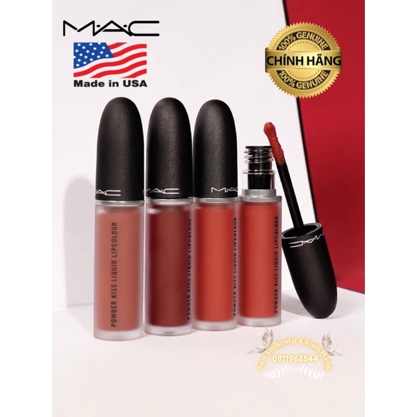 Son Kem Mac Chính Hãng - Son MAC Kem POWDER KISS LIQUID