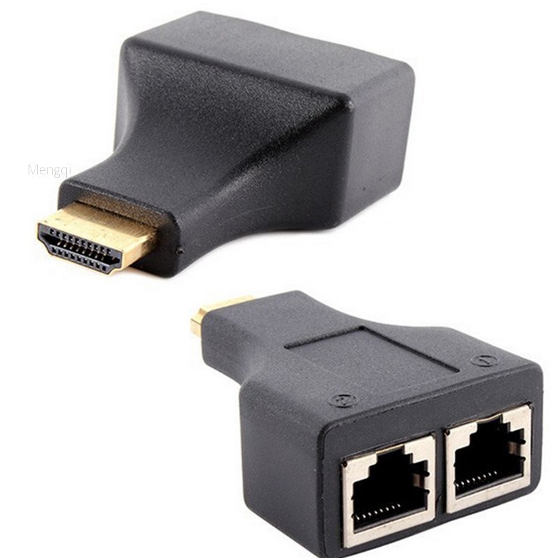 Cặp cáp mở rộng chuyển đổi cổng HDMI sang RJ45 CAT 5 / 6 1080P cho PC PS3 | BigBuy360 - bigbuy360.vn