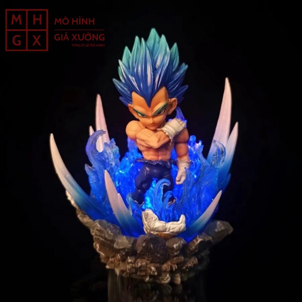 Mô hình Dragon Ball Vegeta Super Saiyan Có Đèn Led  - Cao 11cm mô hình figure 7 viên ngọc rồng giá xưởng