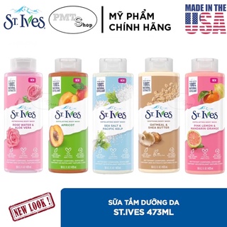 [USA] Sữa tắm ST.IVES 709ML muối biển và tảo bẹ | Cam Chanh | Yến Mạch & Bơ - Mỹ