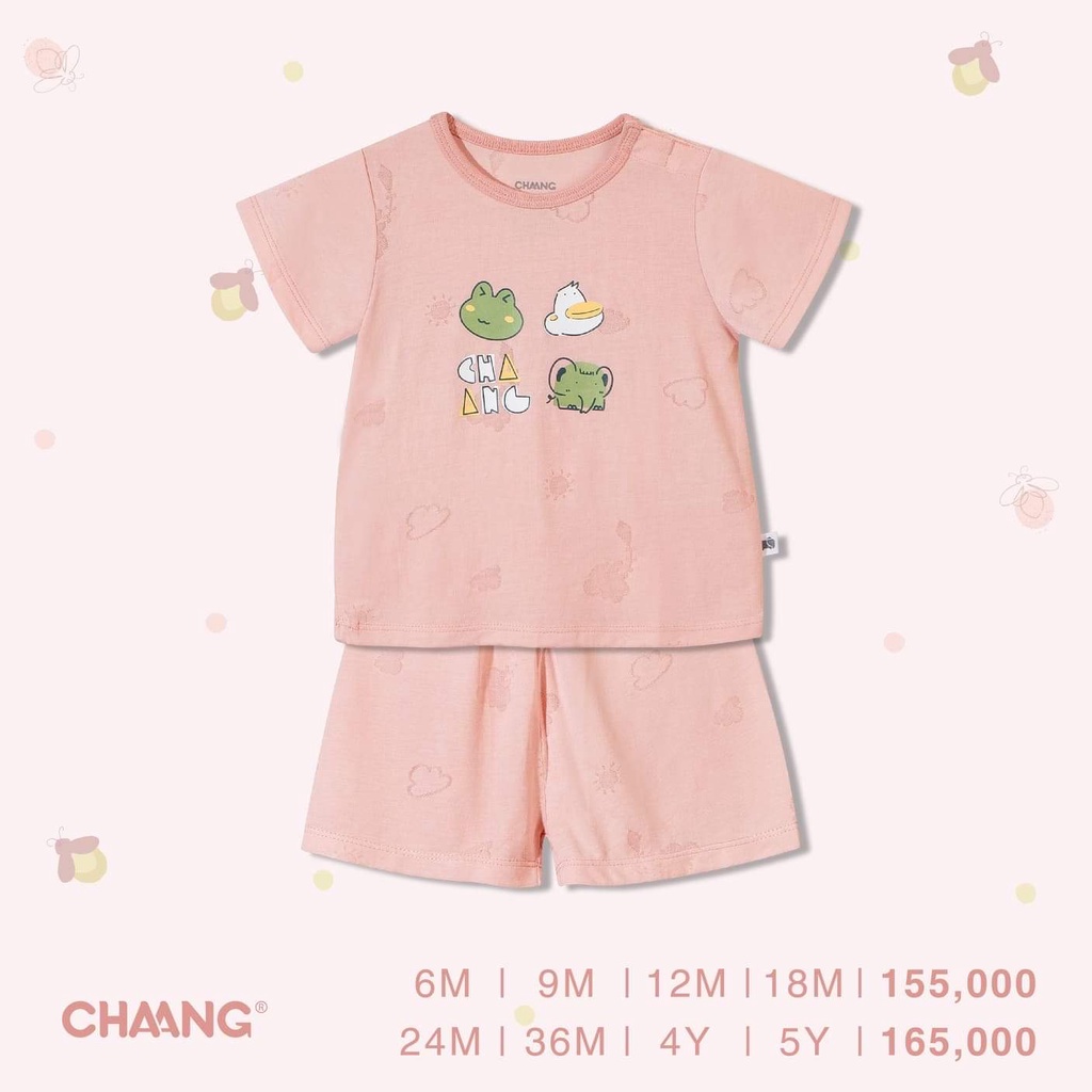 Chaang bộ cotton cộc tay cúc vai lake cho bé trai bé gái, bộ ngắn tay trẻ em