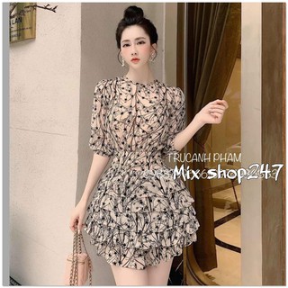 ĐẦM HOA BÔNG SƯƠNG VOAN LỤA NGÔI SAO DỰ TIỆC DẠ HỘI SIÊU XINH CUTE CÓ ẢNH THẬT