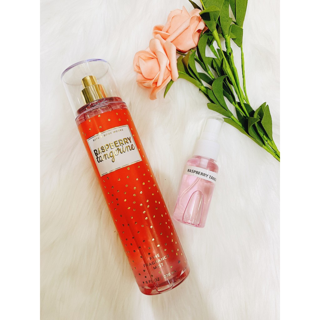 ► {33ML} XỊT THƠM BATH AND BODYWORKS RASPBERRY TANGERINE Chuẩn Authentic