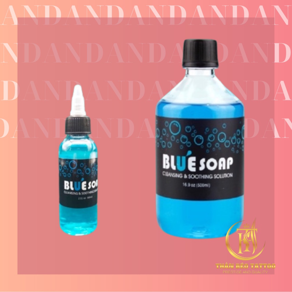 Bluesoap 500ml tặng kèm chai triết xịt bọt Chuyên dùng trong phun xăm thẩm mỹ