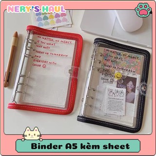 Binder đựng card A5 A6 kèm 30 sheet bling bling - sổ đựng card kpop