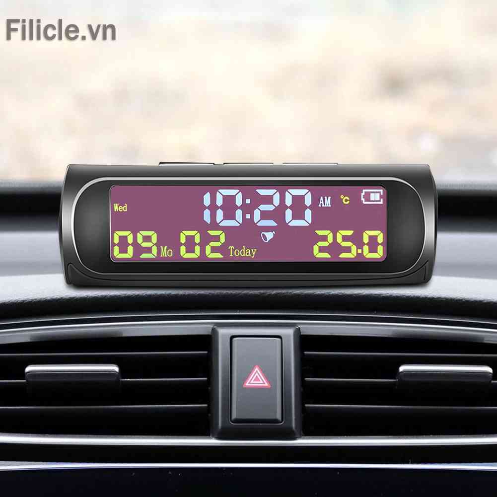 Đồng Hồ Điện Tử Hiển Thị Nhiệt Độ Trên Xe Hơi TPMS