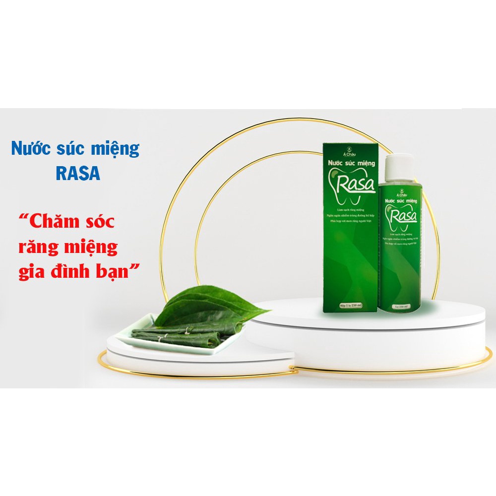 Nước súc miệng  RASA  hỗ trợ kháng khuẩn và ngừa hôi miệng 250ml