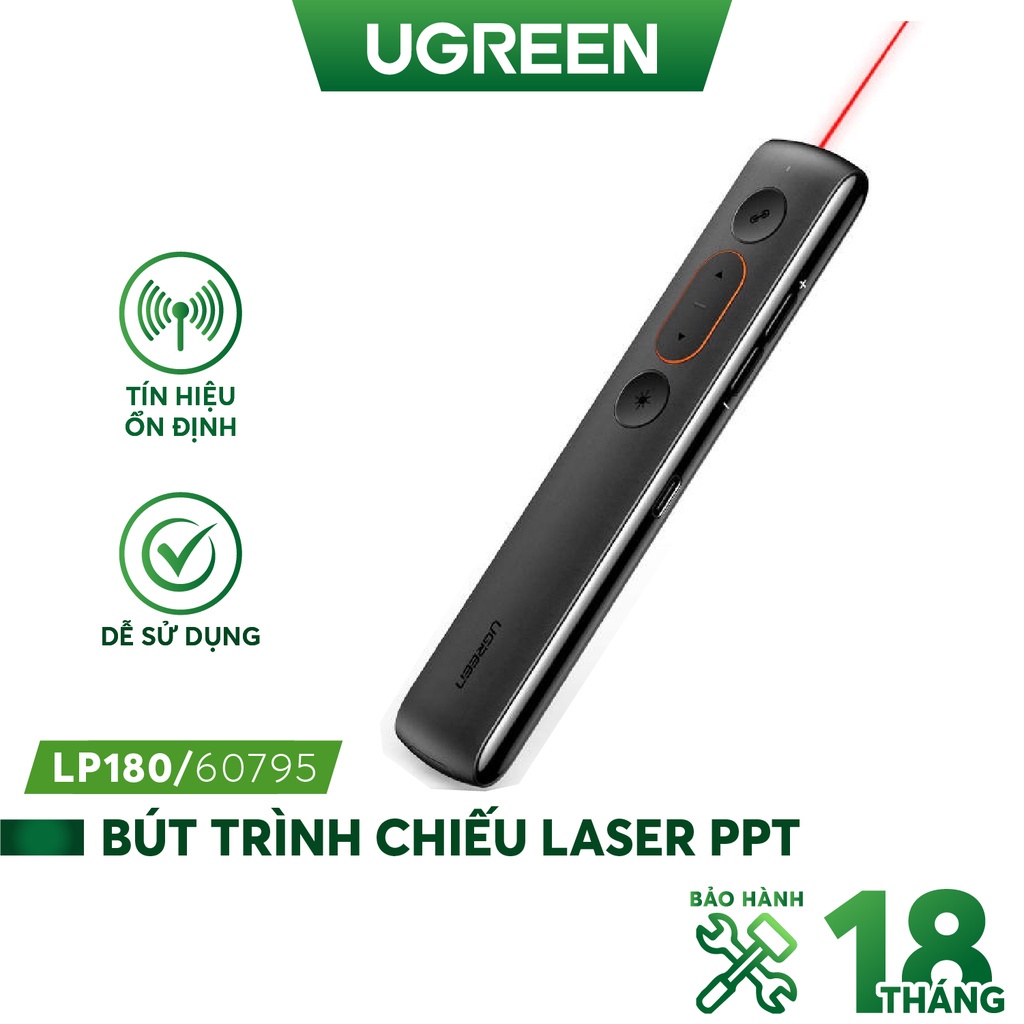 Bút trình chiếu không dây điều khiển từ xa 100M Ugreen 60327