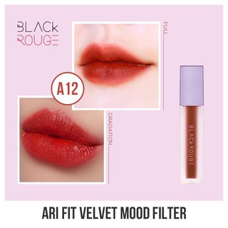 Son Kem Lì Black Rouge Màu 12 Nâu Đỏ, Son Blackrouge A12