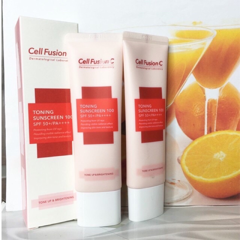 Kem chống nắng Cell Fusion C Laser Suncreen 100/Toning Suncream 100