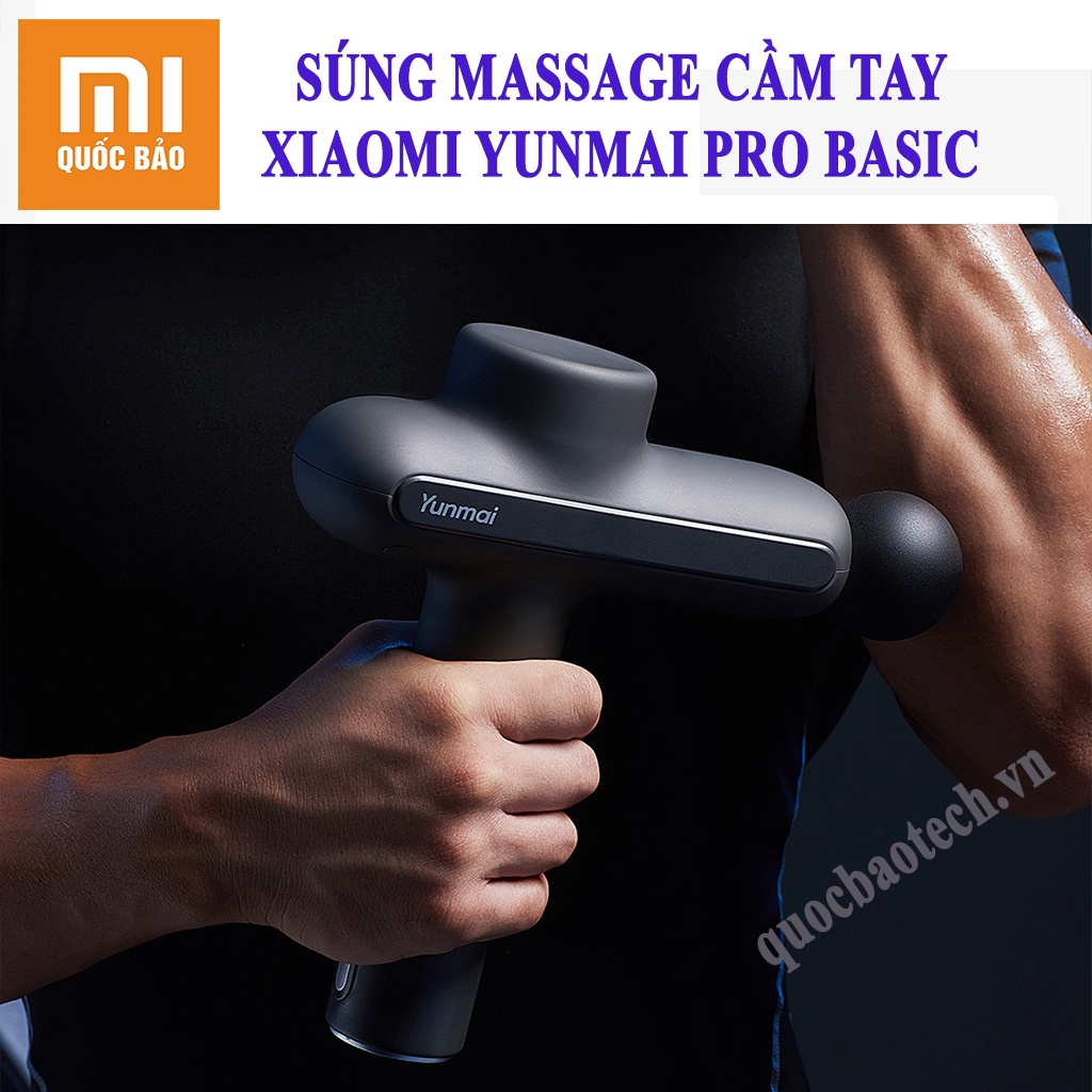 Máy massage cầm tay Xiaomi Yunmai Pro Basic- Dung lượng pin 2600mAh, 4 đầu massage