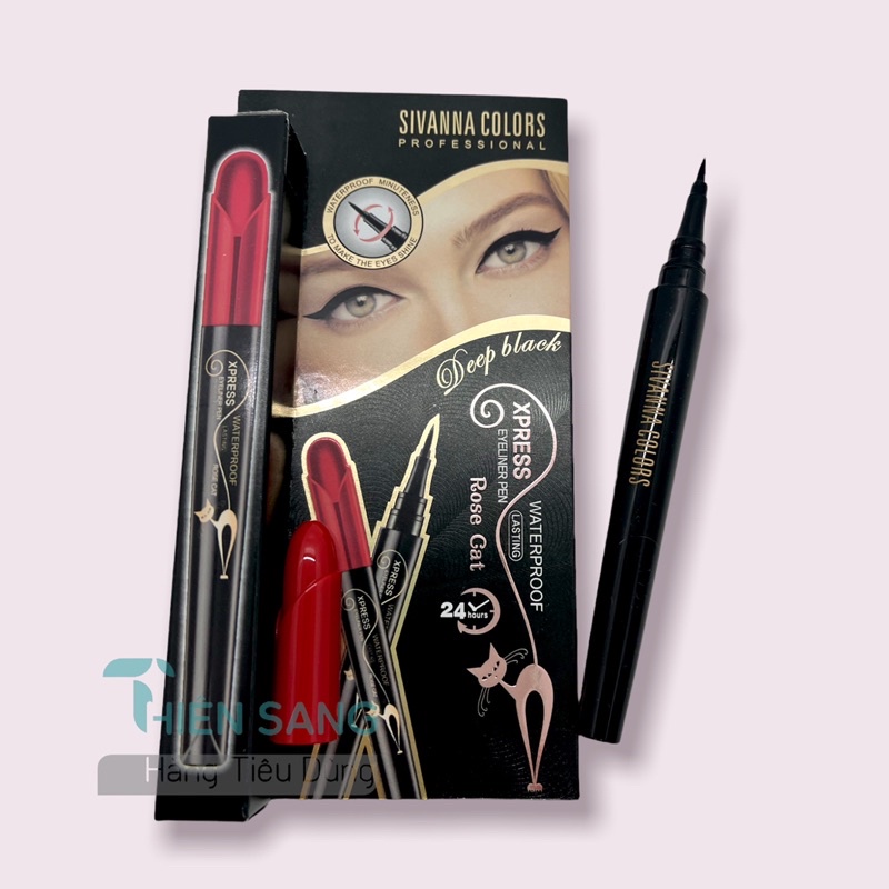 Kẻ mắt dạ Sivanna Colors Thái Lan màu đen