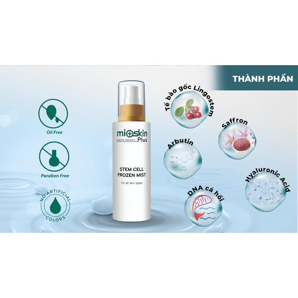 Mioskin Plus  [CHÍNH HÃNG] Xịt dưỡng tế bào gốc Mioskin Plus dưỡng ẩm tái tạo nàn da