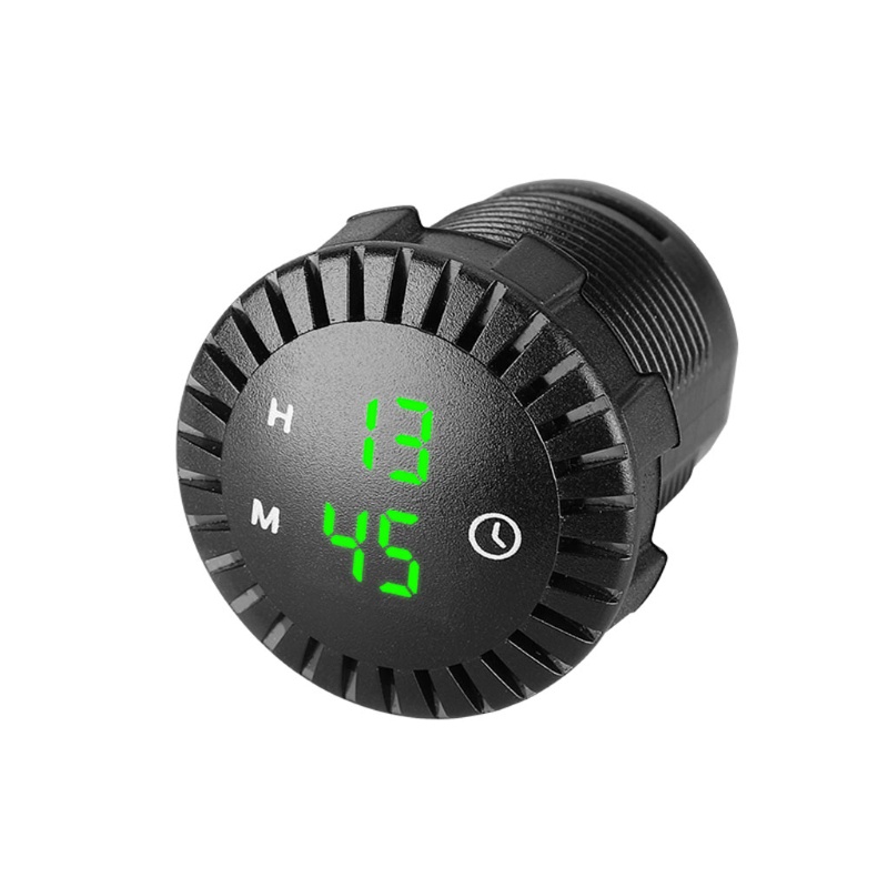 Đồng Hồ Kỹ Thuật Số LED 12V / 2V Mini Gắn Bảng Điều Khiển Cho Xe Máy