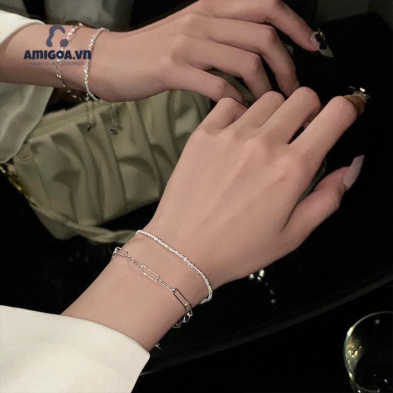 ✨✨Vòng đeo tay lấp lánh phong cách bầu trời đầy sao kiểu Hàn Quốc đơn giản quà tặng cho bạn gái