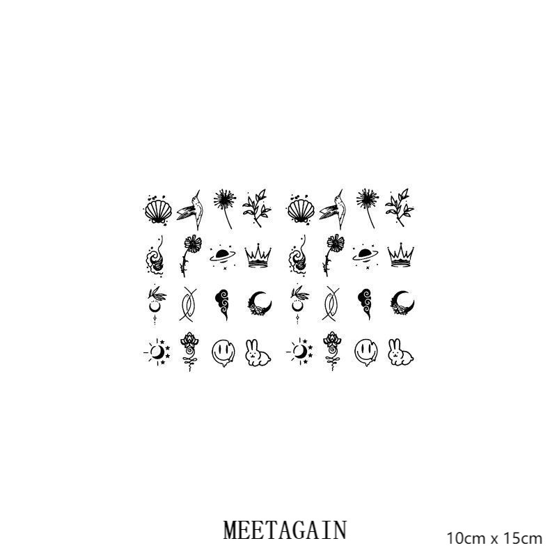 【MEET Magic Tattoo】Hình Xăm Dán Tạm Thời 10cm x 15cm Chống Thấm Nước Sang 15 Ngày L-005