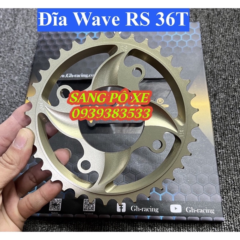 Đĩa tải nhôm cực bền 7075 cho Exciter, Winner, Sonic, RS, Satria,Yaz sp cao cấp