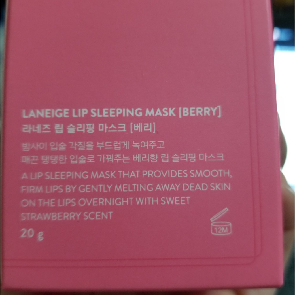 Mặt nạ ngủ mask môi Laneige Lip Sleeping Mask [Berry] 20g | BigBuy360 - bigbuy360.vn