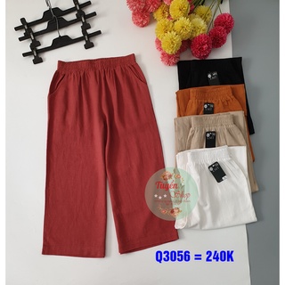 Quần lửng ống suông lưng thun