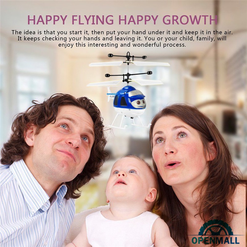 Đồ chơi máy bay trực thăng điều khiển từ xa có đèn LED thiết kế đáng yêu bắt mắt