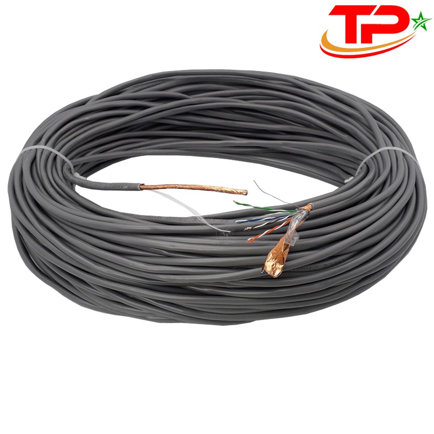 Dây cáp mạng LAN Internet FTP-Cable chống nhiễu dài 100m chuẩn cat 5e - tiếp KingMaster