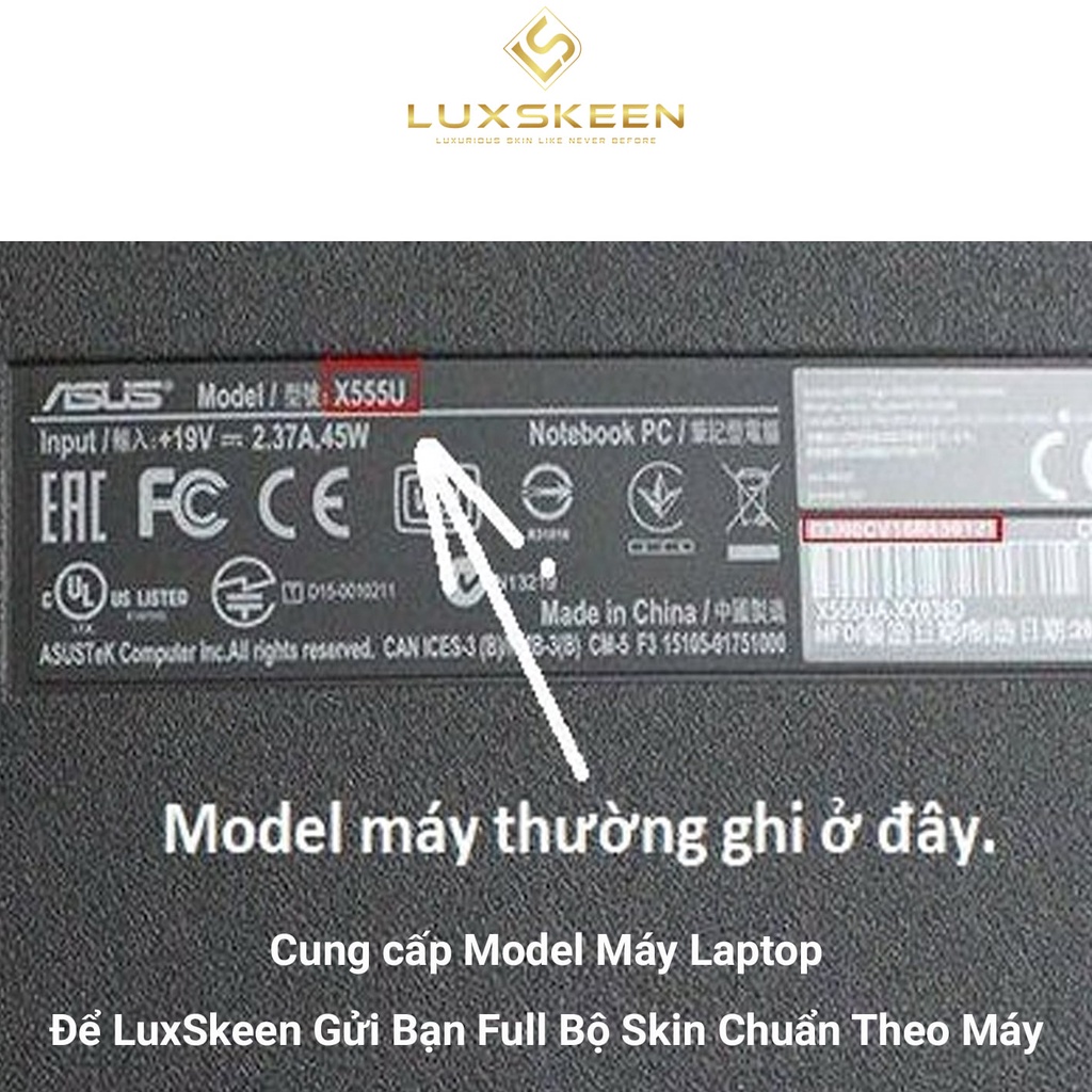 Miếng Dán Skin Laptop - Decal Dán cho Dell, Hp, Asus, Lenovo, Acer, MSI, Surface,Vaio, Macbook 15 6 inch MD 21 LUXSKEEN