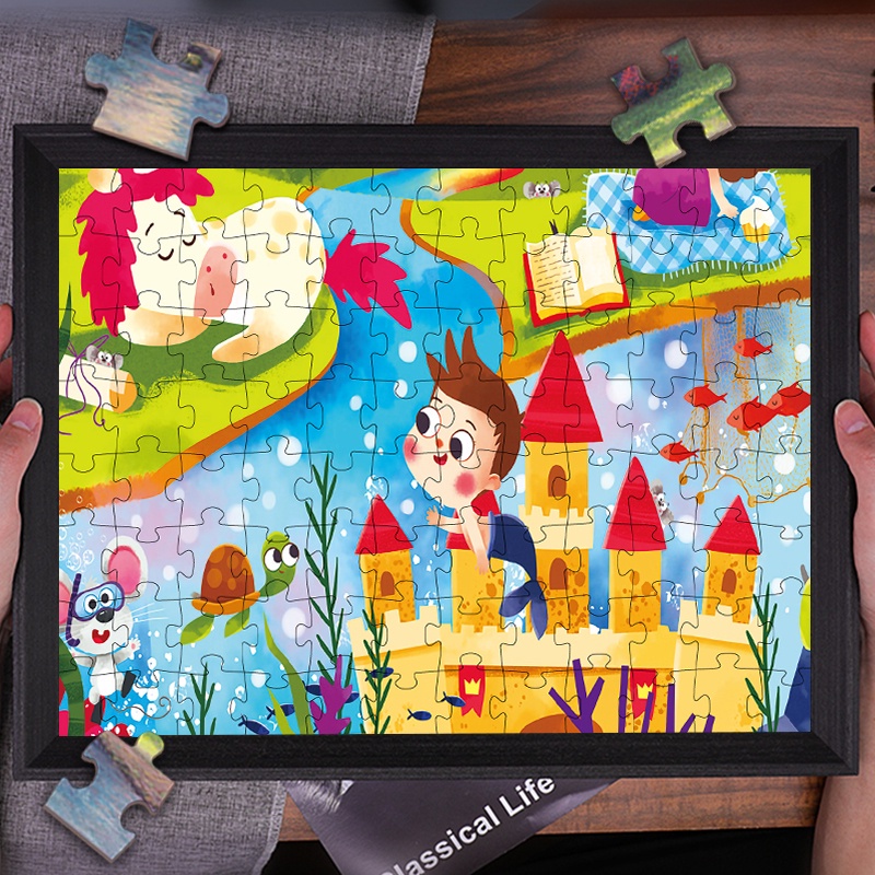 Bộ Đồ Chơi Xếp Hình 7 Lớp Phát Triển Trí Thông Minh Cho Trẻ Em