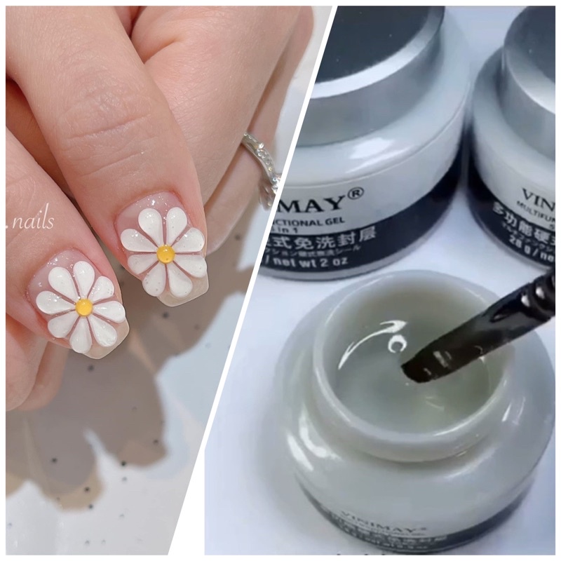 Gel thuỷ tinh đặc vẽ nổi, chà tráng gương - hoainail88