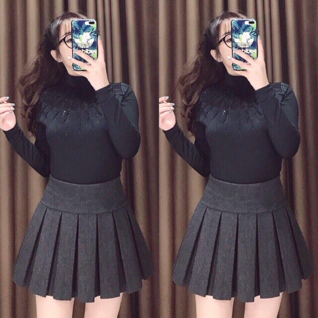 Chân váy xếp ly umi dày dặn | BigBuy360 - bigbuy360.vn