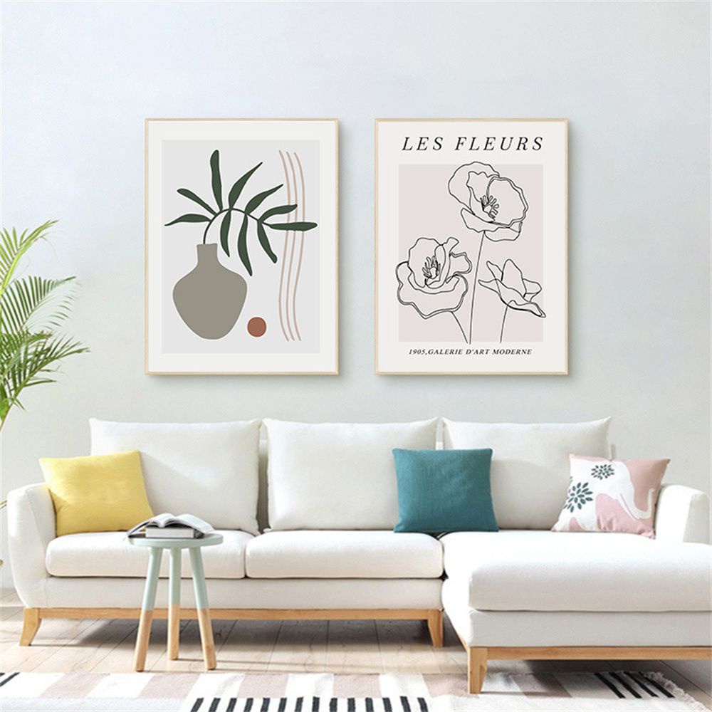 Tranh vải canvas treo tường trang trí phong cách Bắc Âu hiện đại