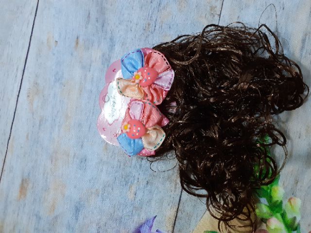 Combo 2 kẹp tóc xoăn sắc màu cho bé
