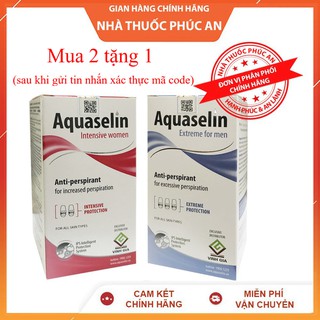 (Mua 2 Tặng 1) AQUASELIN 20ml lăn nách chuyên biệt Nam và Nữ - Nhập khẩu chính hãng