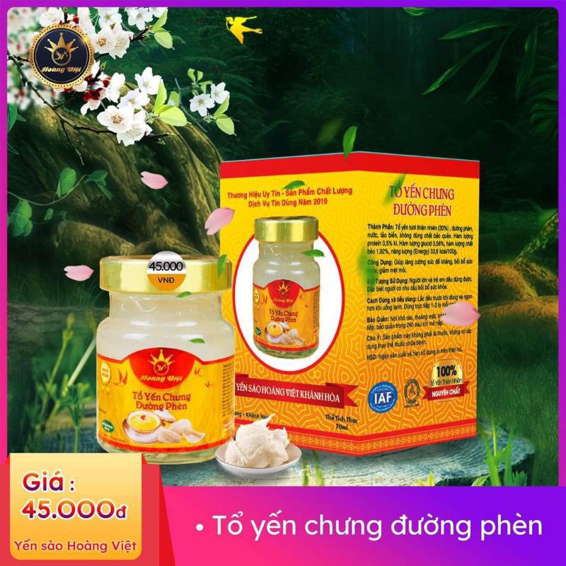 Tổ Yến Tươi Chưng Đường Phèn  mua 10 tặng 1