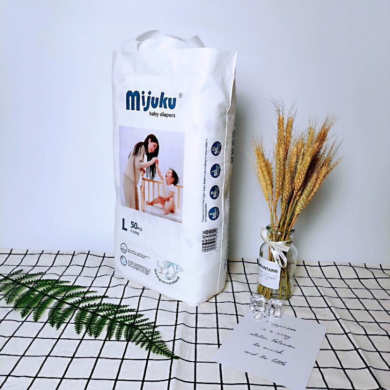 tã dán mijuku M,L,S 50 miếng.