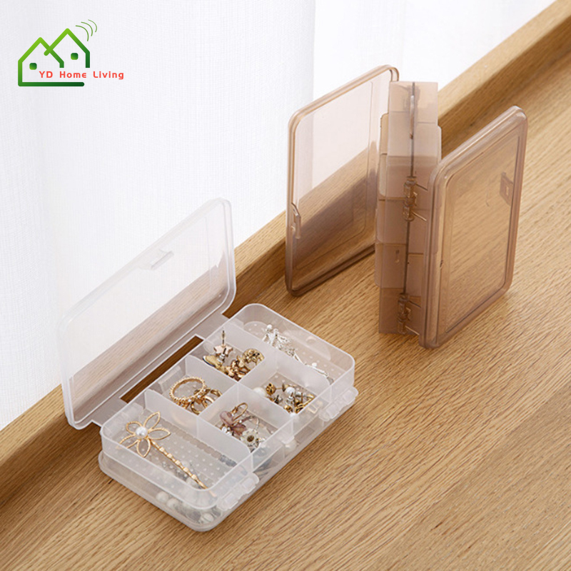 Hộp đựng trang sức nhiều ngăn có tầng với nắp đậy tiện dụng