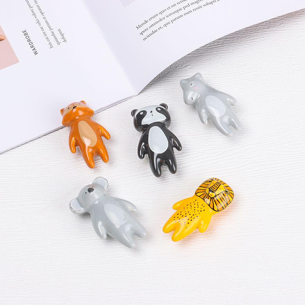 Tay Nắm Cửa Tủ Bằng Sứ Hình Gấu Hoạt Hình Dễ Thương