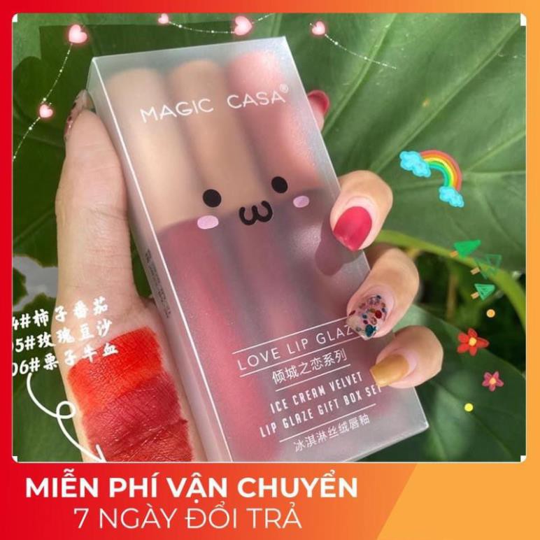 Son MAGIC CASA ⚡️𝐅𝐑𝐄𝐄 𝐒𝐇𝐈𝐏⚡️ Sét 3 Son Kem Siêu Lì | BigBuy360 - bigbuy360.vn