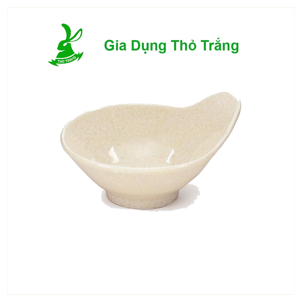 Chén có tai nhựa Melamine vân đá trắng (CO17VDT)