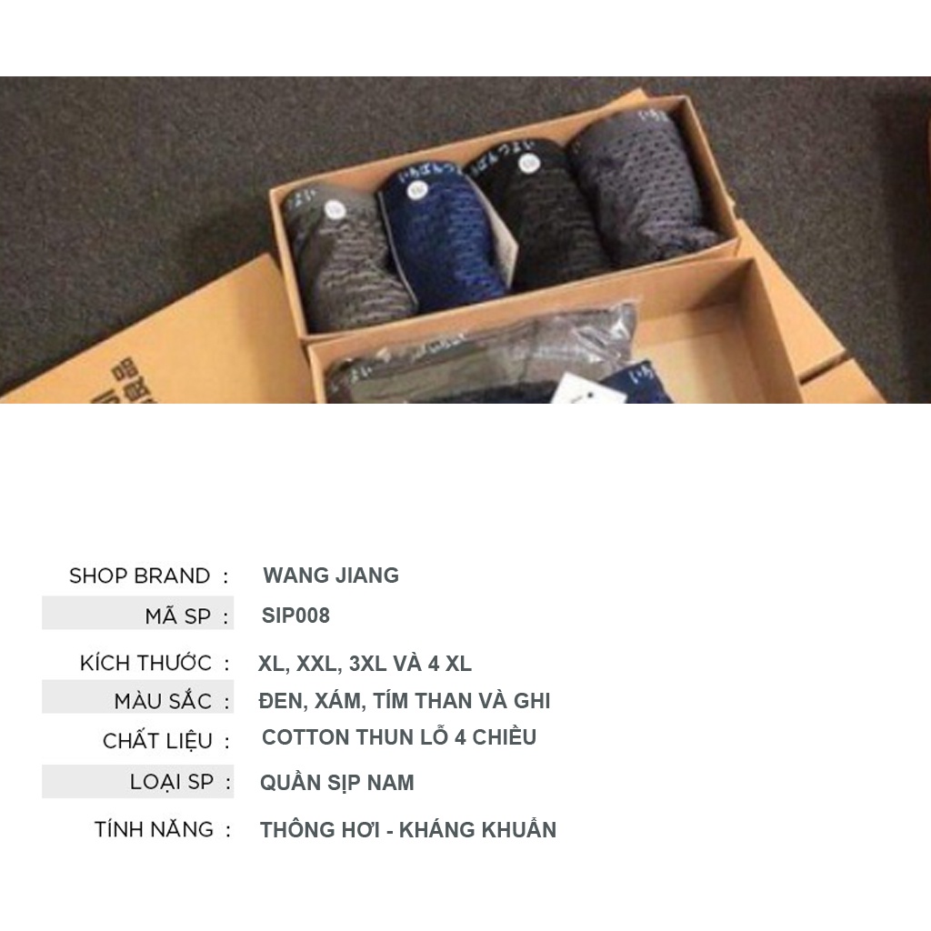 Quần lót nam WANG JIANG thông hơi hàng loại 1 xuất Nhật SIP008