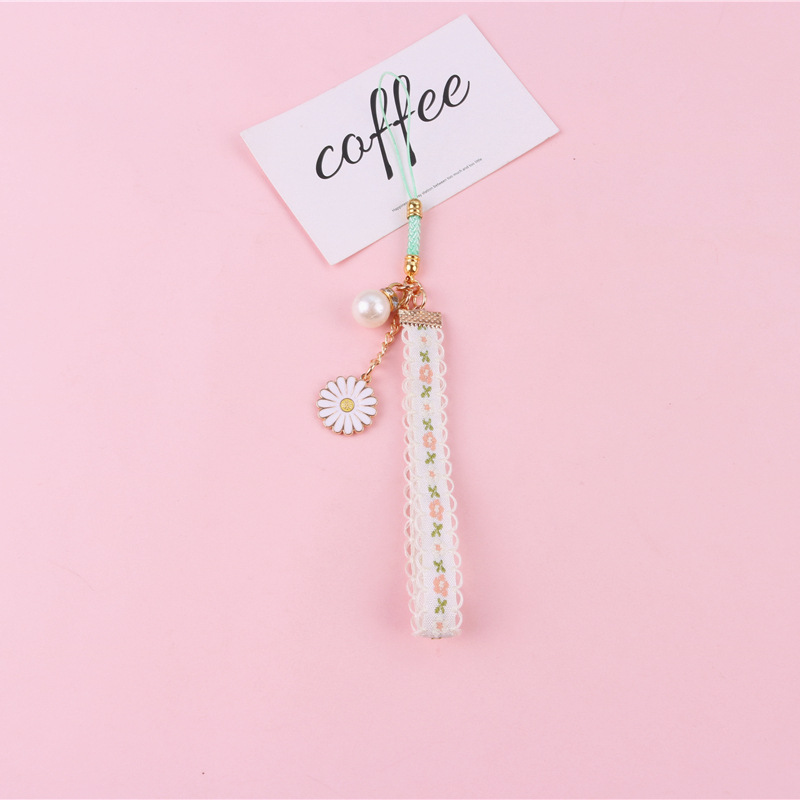 Móc Khóa Hoa Cúc Kiểu Hàn Quốc Móc Khóa Ren