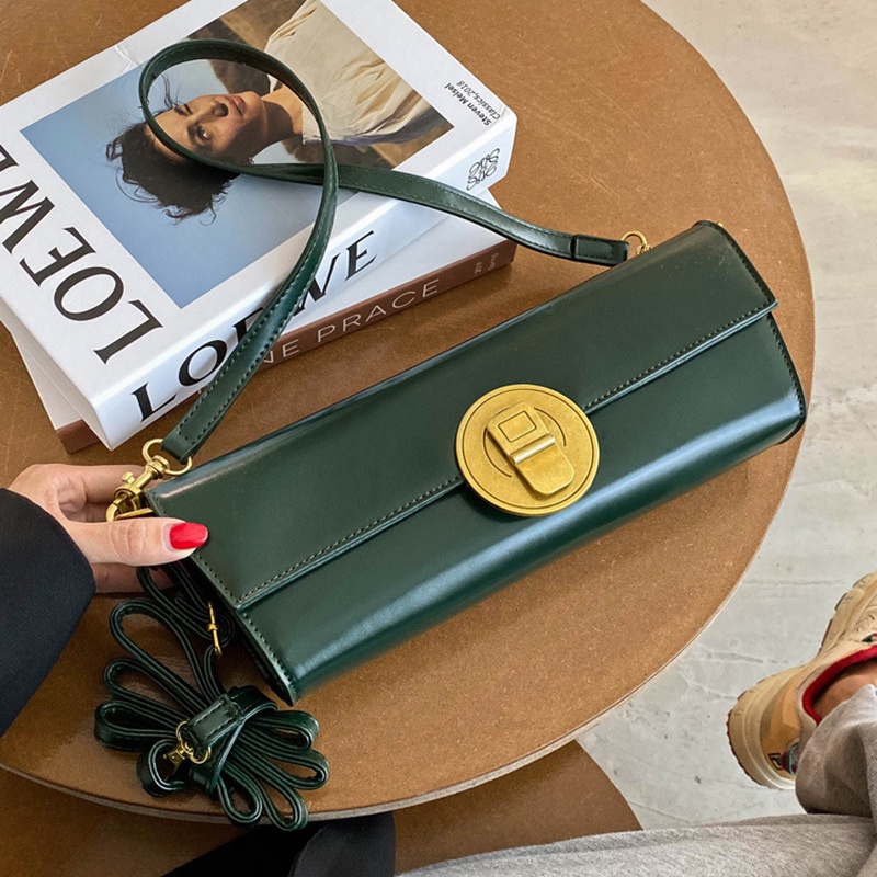 Túi đeo vai IELGY có khóa cài nam châm thời trang cho nữ