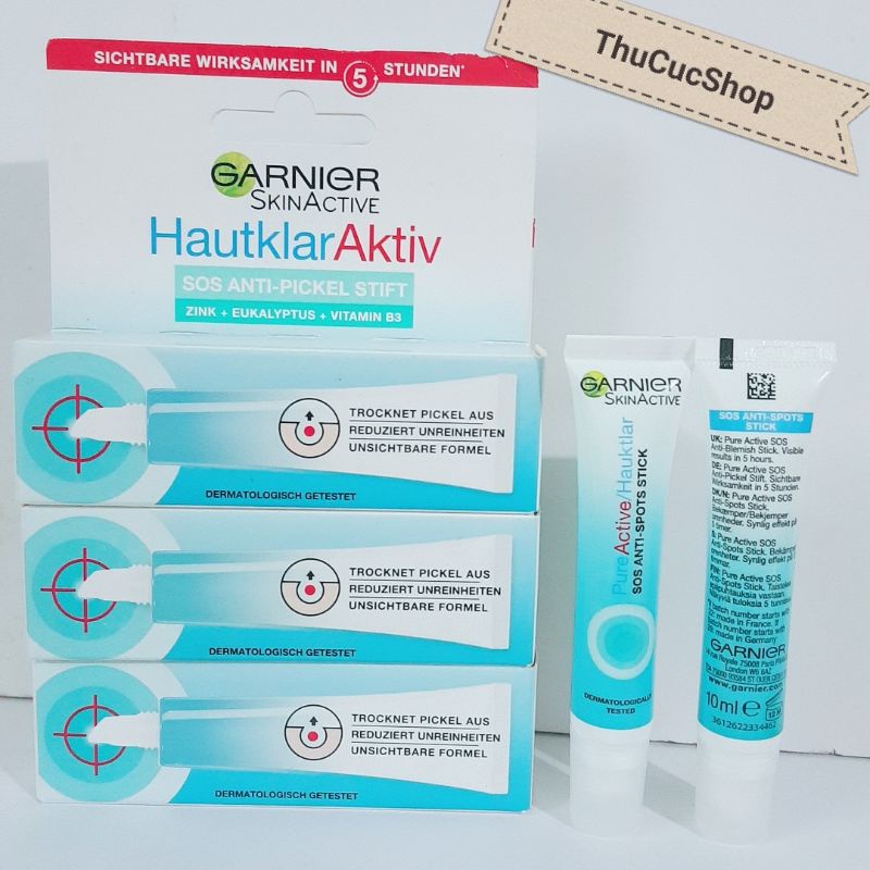 Bút chấm mụn Garnier Hautklar Aktiv Anti-Pickel Stift S.O.S - [HÀNG CHUẨN ĐỨC] | BigBuy360 - bigbuy360.vn