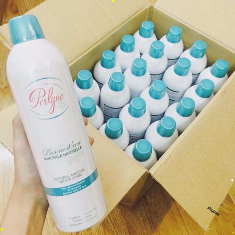 Xịt khoáng nền giữ lớp trang điểm khóa phấn, xịt dưỡng da giàu khoáng chất perlyne natural mineral water spray lkj | BigBuy360 - bigbuy360.vn