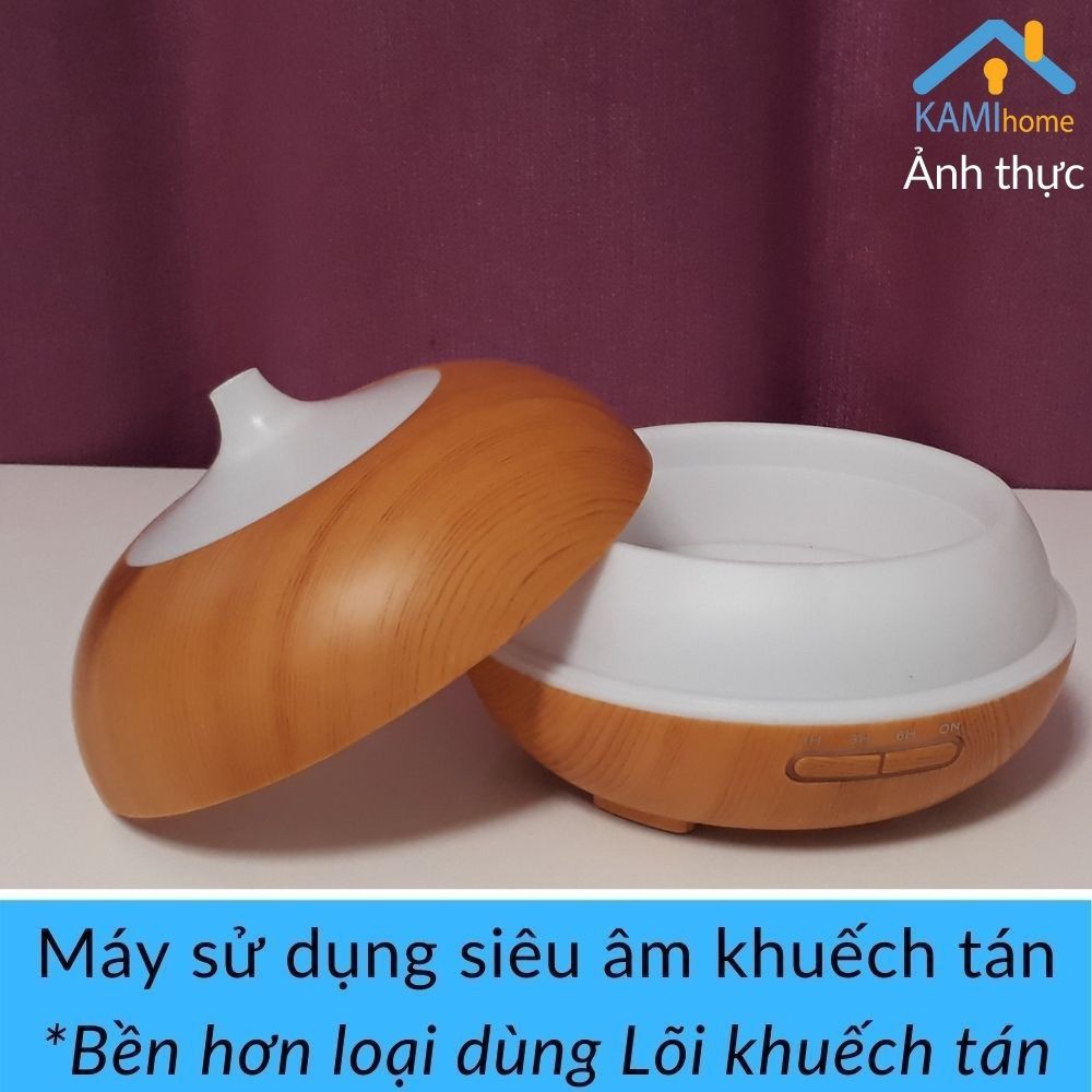 Máy khuếch tán tinh dầu phun sương tạo ẩm Có điều khiển Kèm Tinh dầu hình Bí Ngô cỡ từ 300-500ml mã 1701x